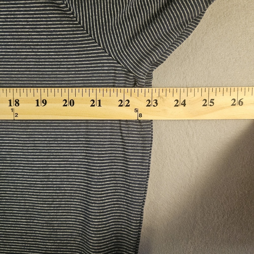 01.Algo Performance Polo Shirt Blue Striped XL - Picture 3 of 9